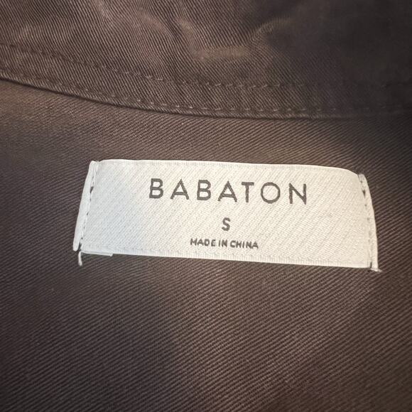 Aritzia Babaton Utility Top Womens Small Brown Button Up Minimalist Old Money - Picture 8 of 11